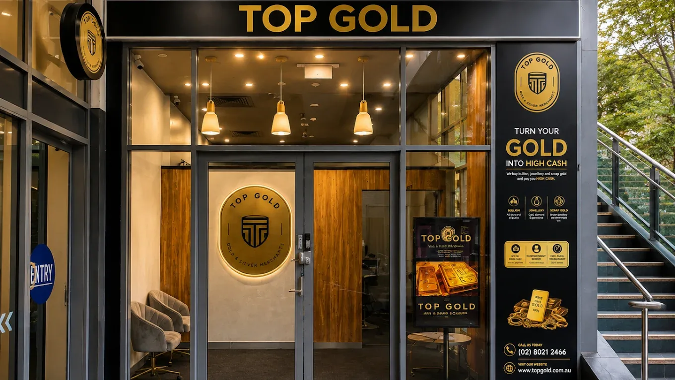 Top Gold Ryde storefront at Top Ryde City